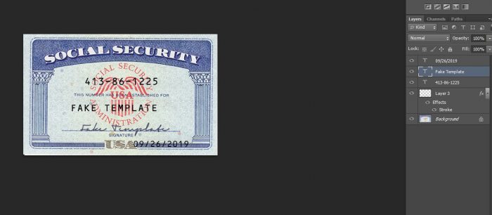 social-security-card-template