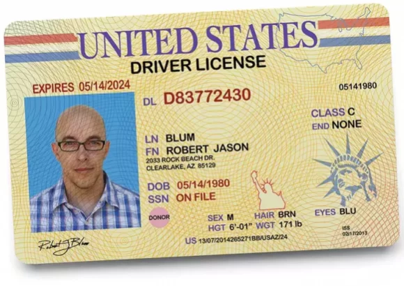 Download Fake Drivers License Template