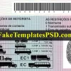 Angola Drivers License Template PSD