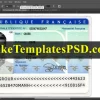France ID Card Template