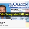 Oregon Drivers License Template