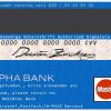 Alpha Bank Master Card Template