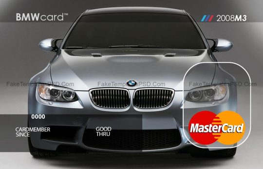 BMW Mastercard Template