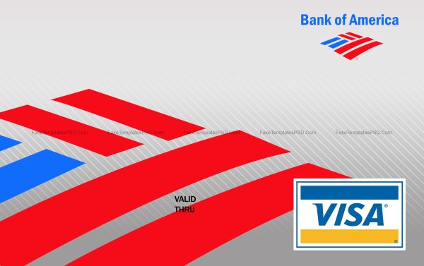 Bank of America Credit Card Template